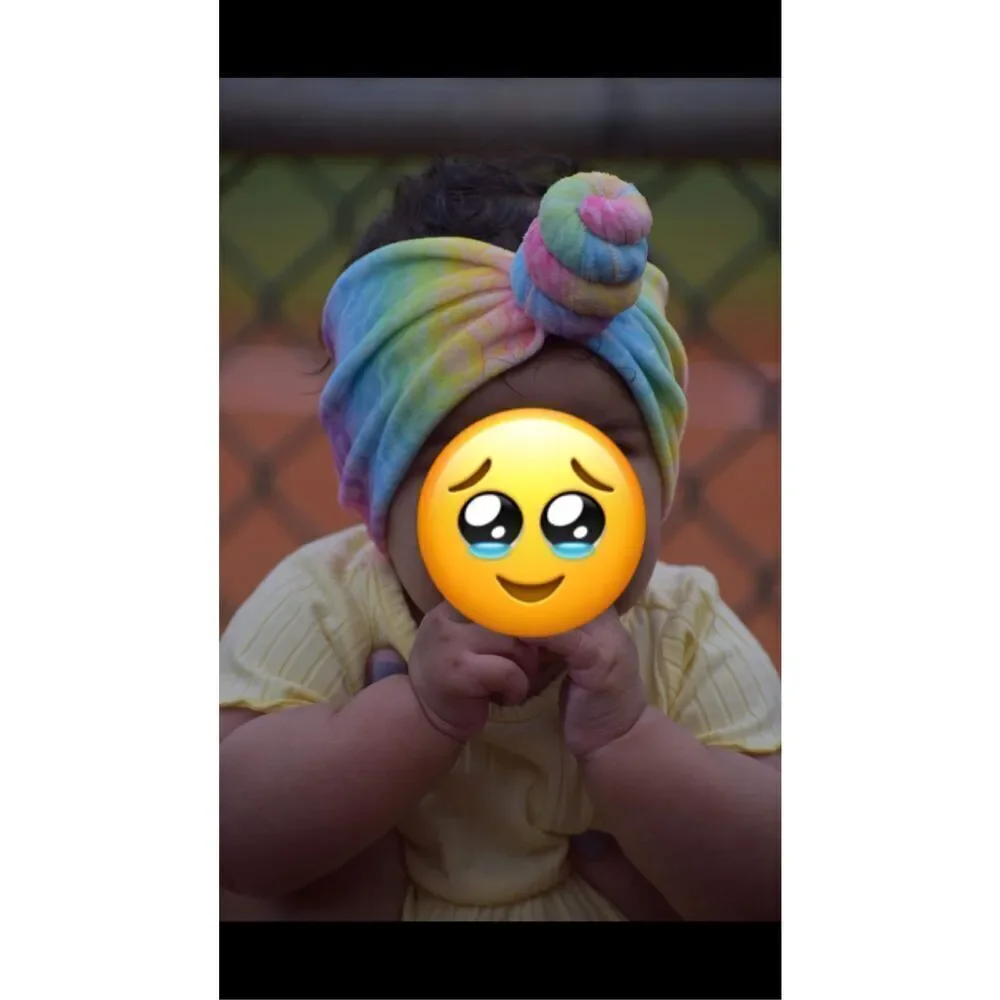 Lisa Frank Inspired Baby Top Knot Headwrap Headband